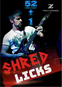 Licks de shred, cursos de guitarra